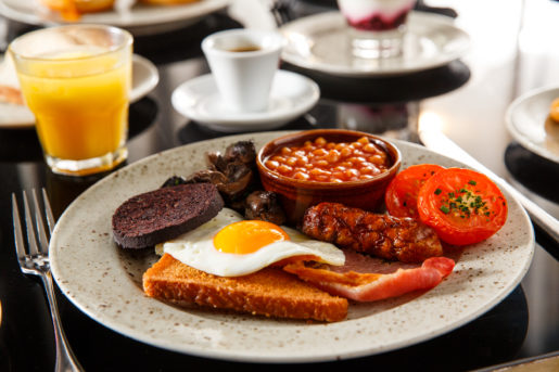 Breakfast buffet at Mercure Sheffield Parkway Hotel
