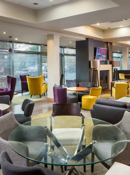 Mercure Sheffield lounge area.